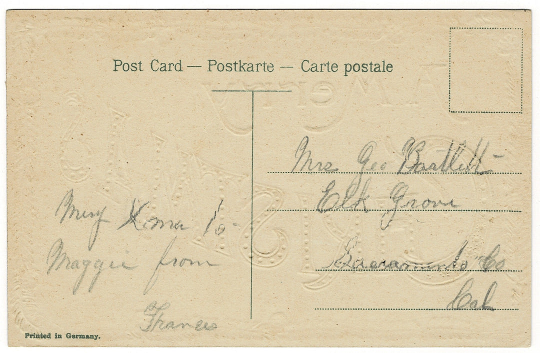 Vintage Christmas postcard.