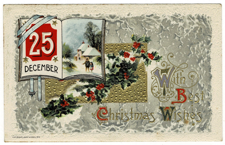   Vintage Christmas postcard.