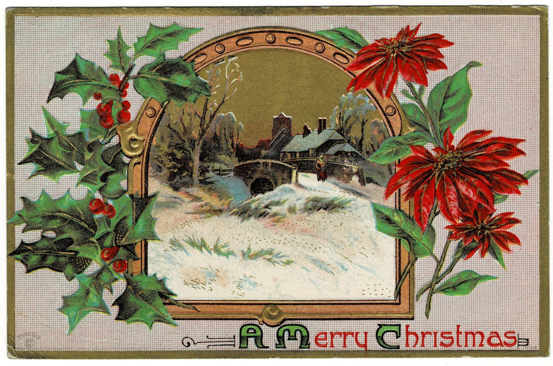   Vintage Christmas postcard.