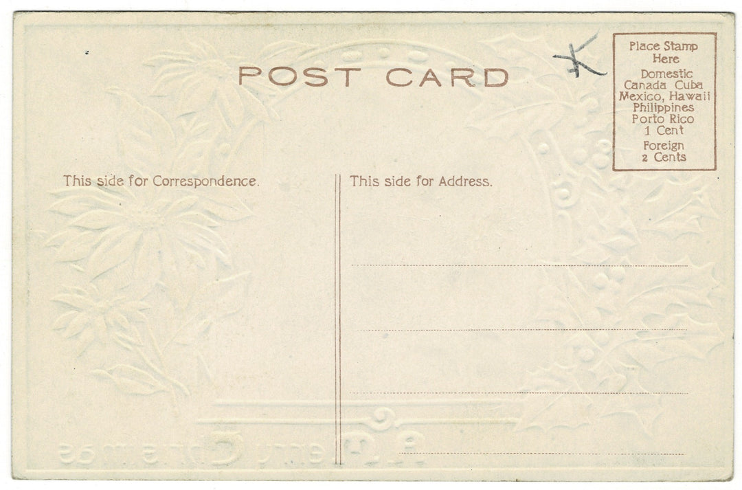   Vintage Christmas postcard.