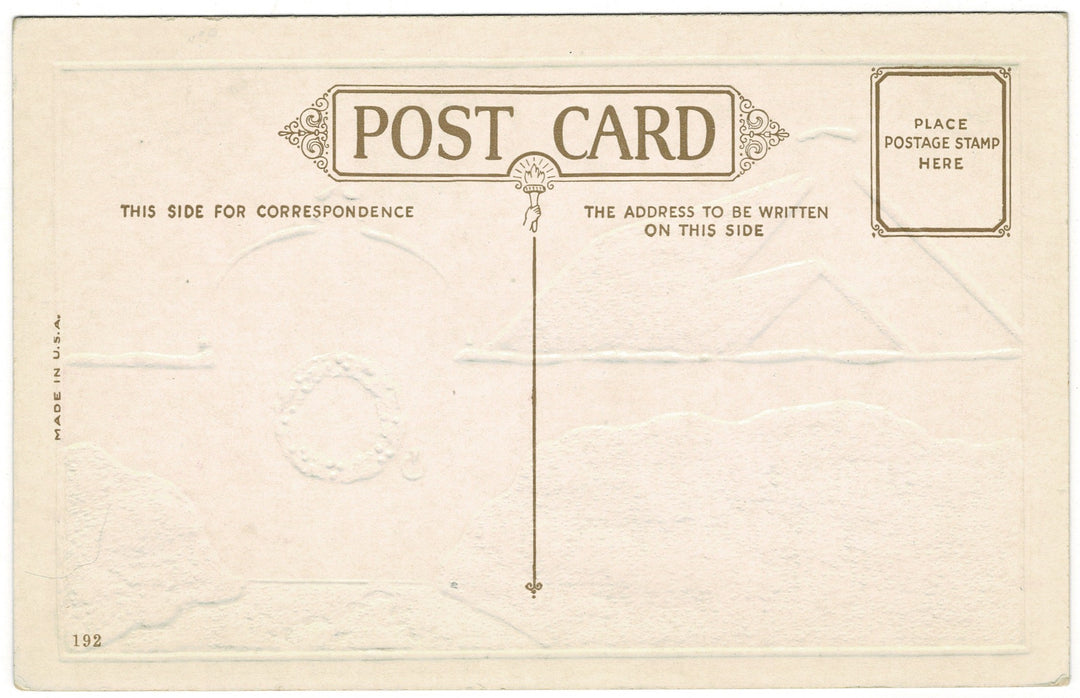   Vintage Christmas postcard.