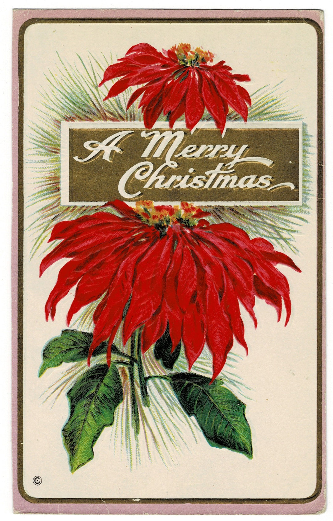   Vintage Christmas postcard.