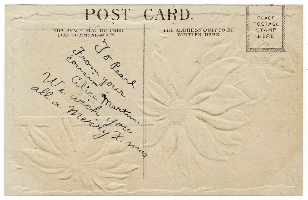   Vintage Christmas postcard.