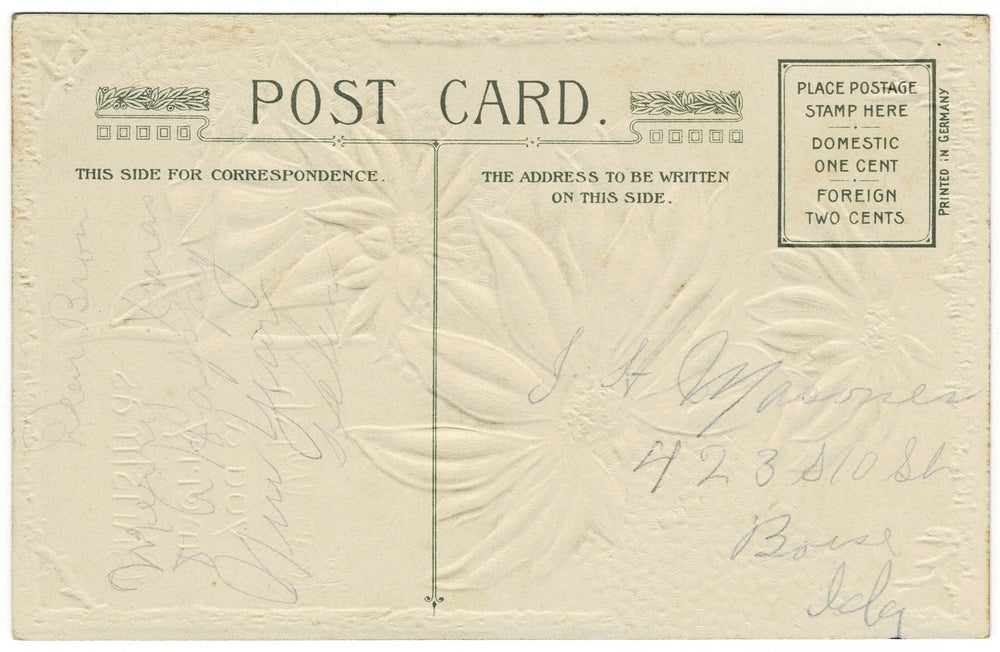 Vintage Christmas postcard.