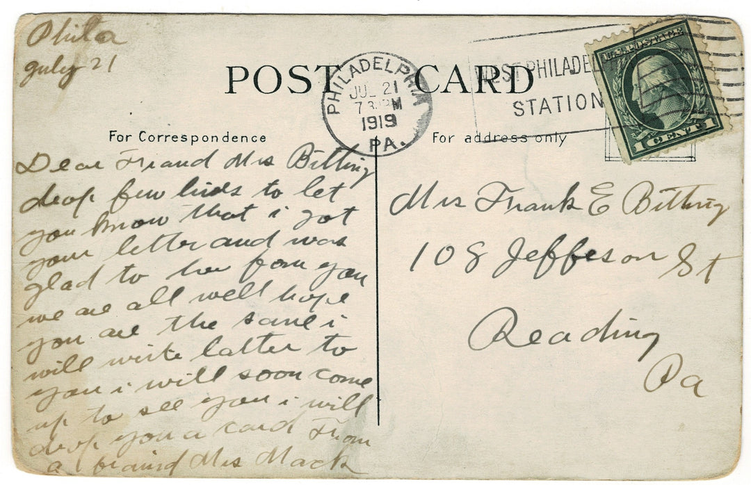 Vintage Postcard.