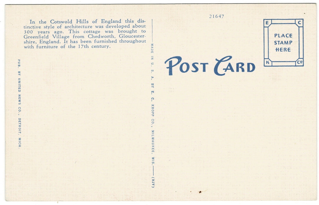 Vintage postcard.