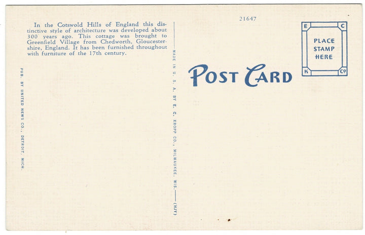 Vintage postcard.