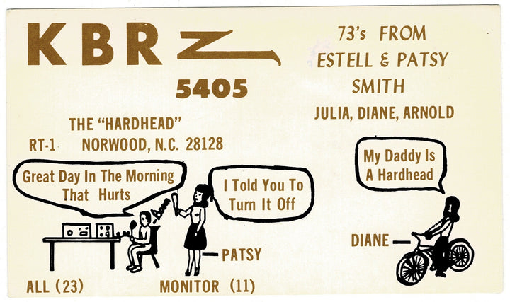 Vintage QSL card.