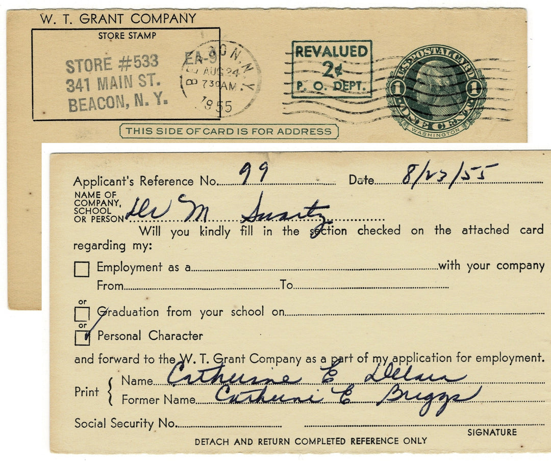 Vintage postcard postal card.