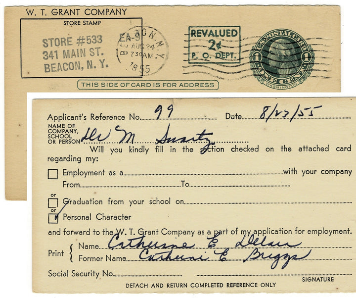 Vintage postcard postal card.