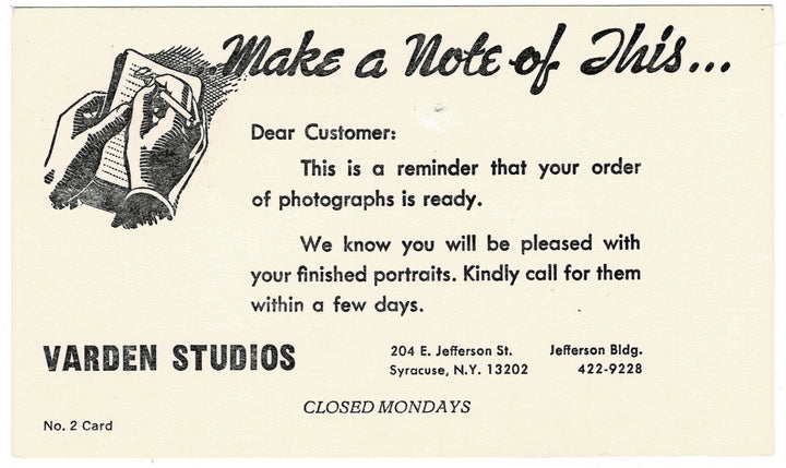 Vintage postcard postal card.