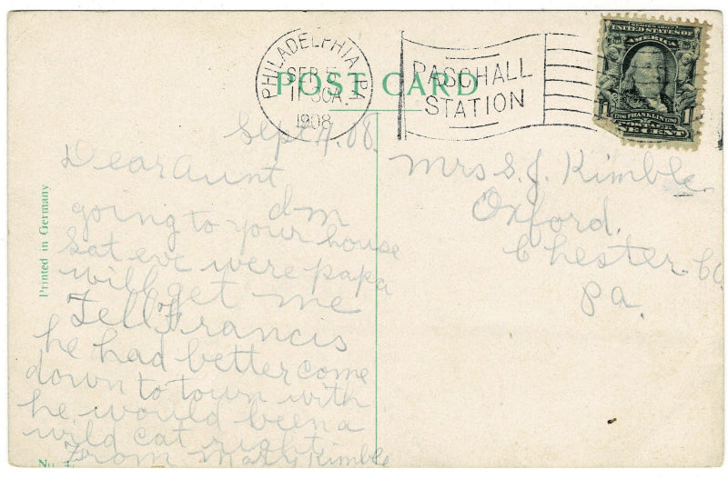 Back of postcard.