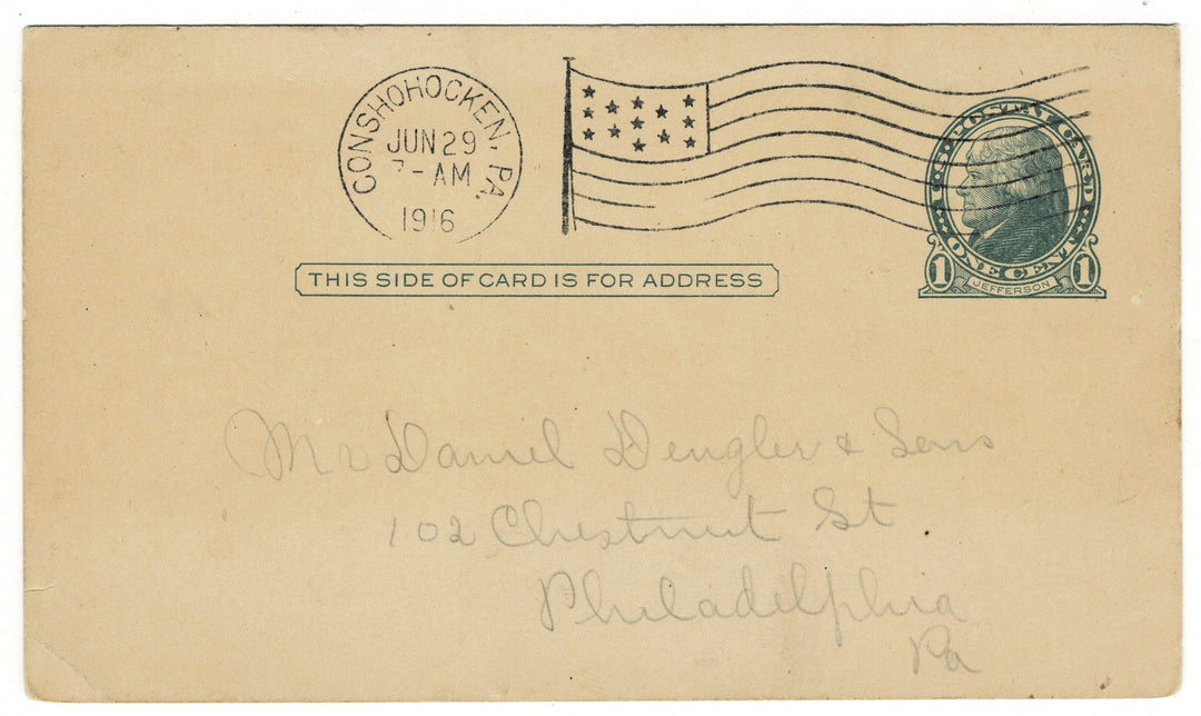 Vintage postcard postal card.
