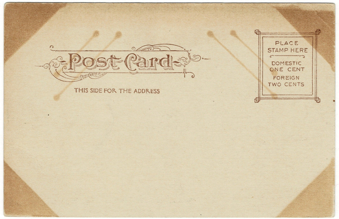 1900s River Drive Philadelphia Pennsylvania Vintage Postcard UDB, back.