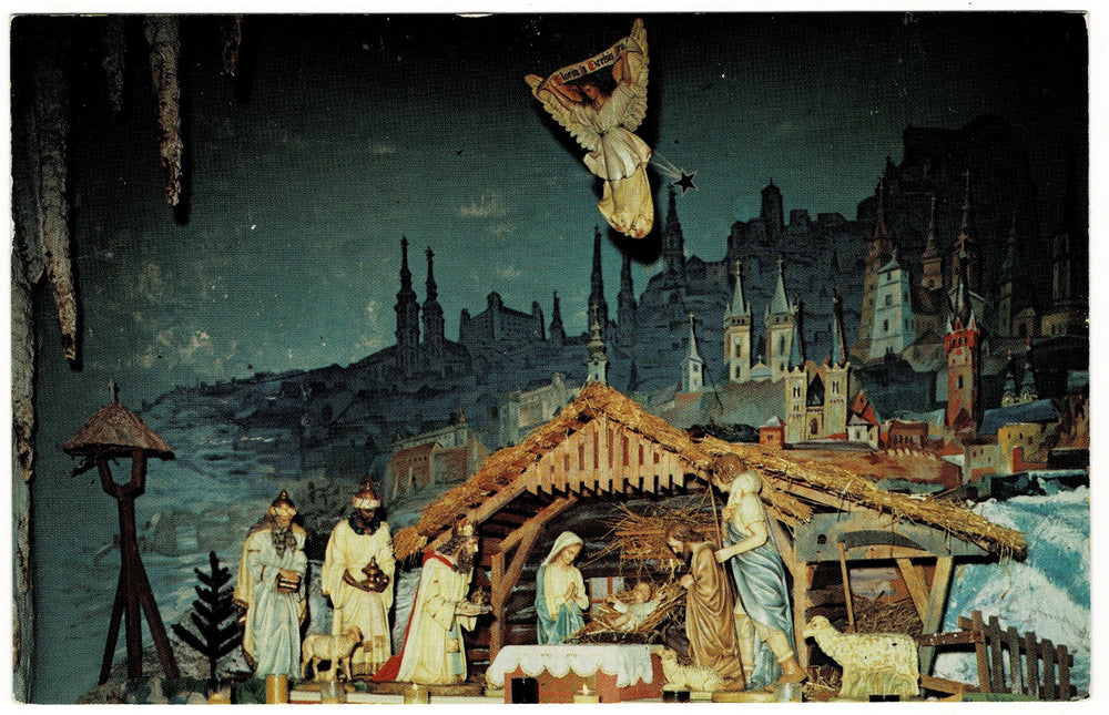 Perpetual Nativity, Seven Dolors Shrine, Valparaiso IN, Vintage Postcard.