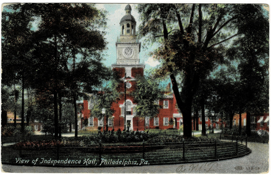 1900s Independence Hall Philadelphia PA Vintage Postcard.
