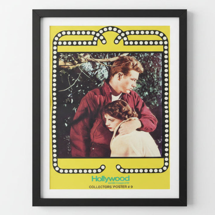 Vintage James Dean Natalie Wood Rebel Without A Cause Centerfold Poster.