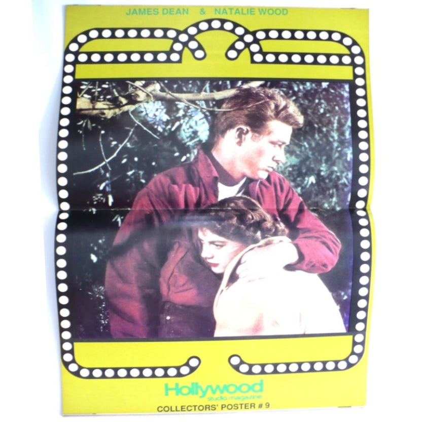 Vintage James Dean Natalie Wood Rebel Without A Cause Centerfold Poster.