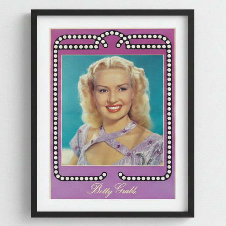 Betty Grable Centerfold Poster.
