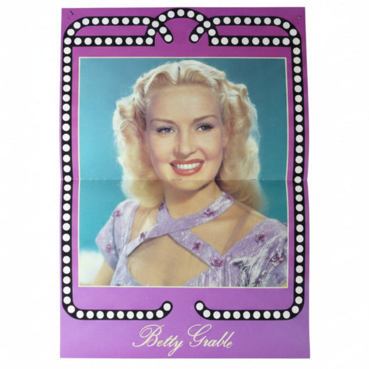 Vintage 'Betty Grable' centerfold poster.