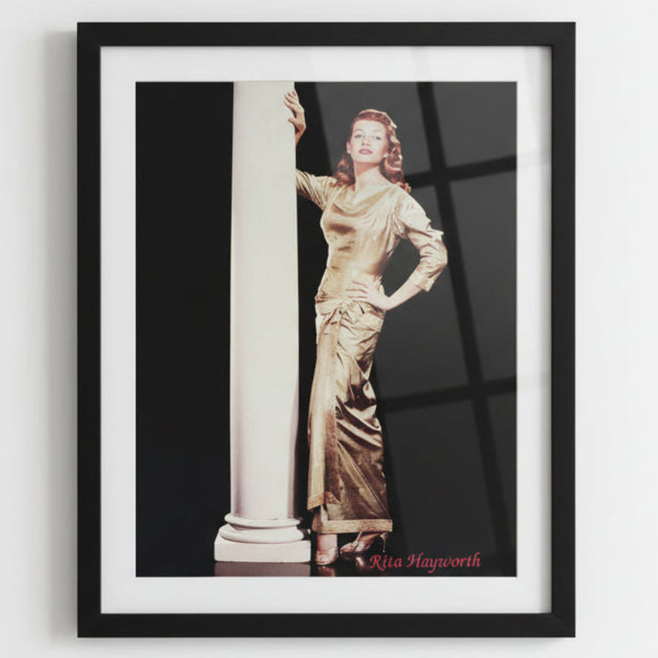 Vintage Rita Hayworth Centerfold Poster.