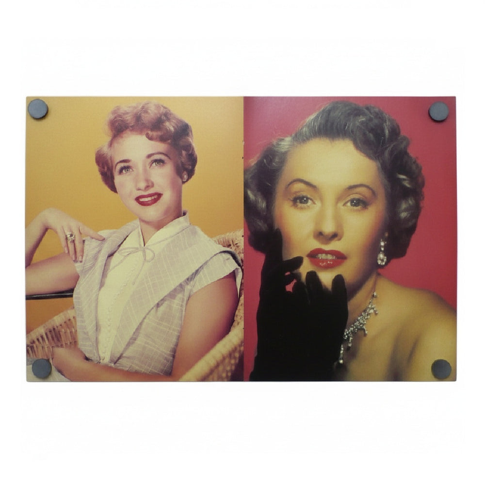 On the reverse is a full page poster of Jane Powell and a full page poster of Barbara Stanwyck.