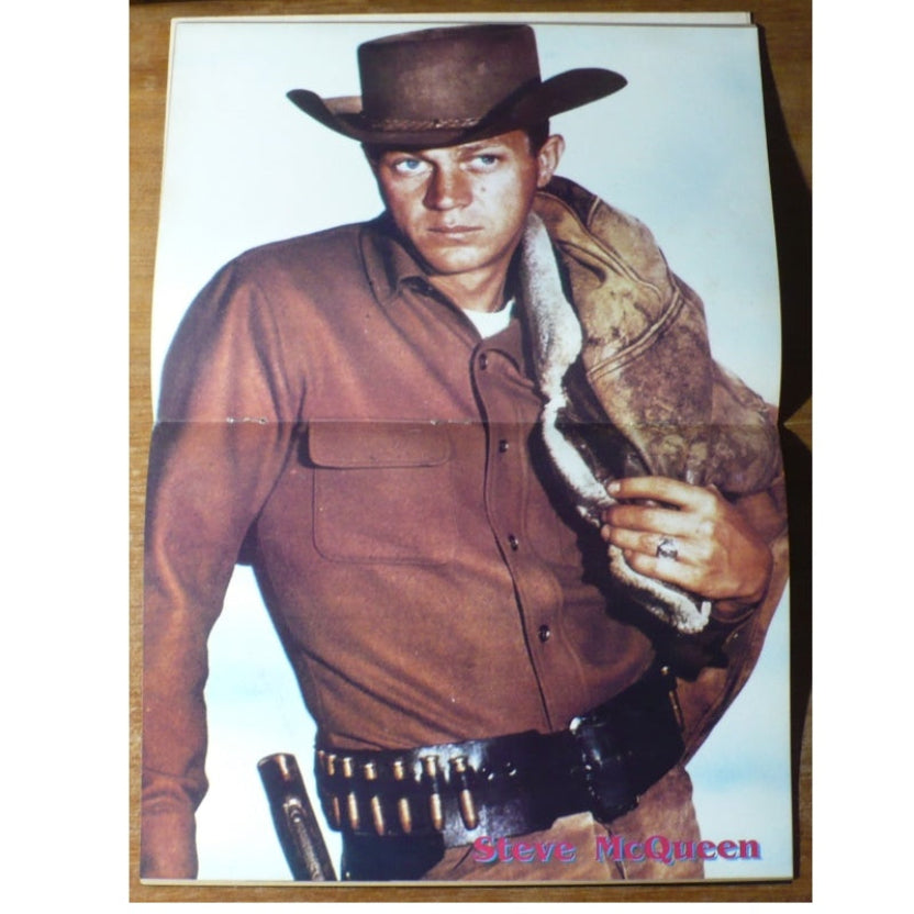 Steve McQueen Wanted Dead or Alive Centerfold Poster.