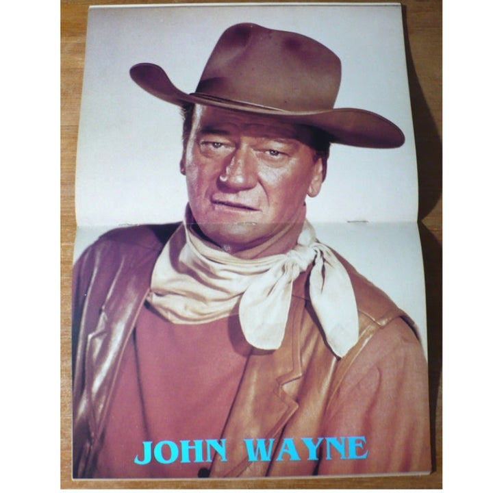 Vintage John Wayne Centerfold Poster.