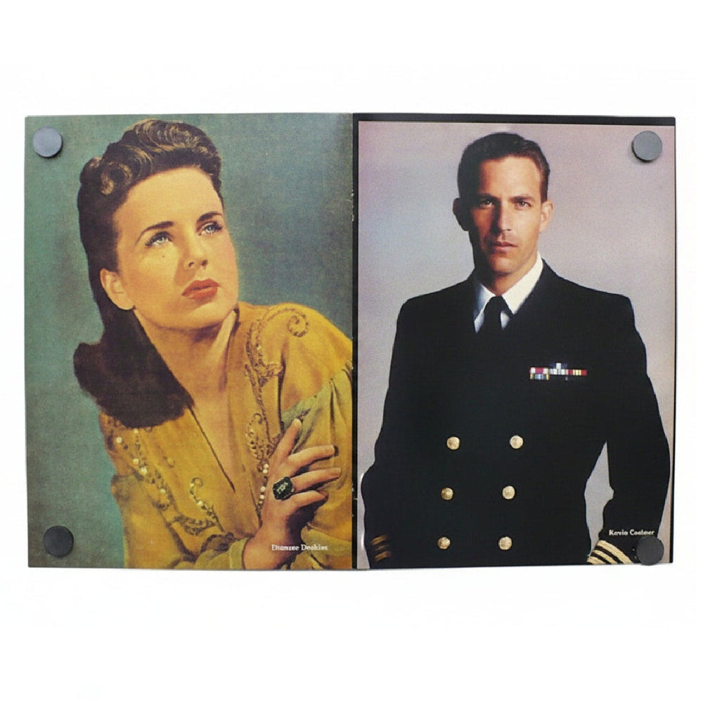 Eunice Gayson and Kevin Costner.