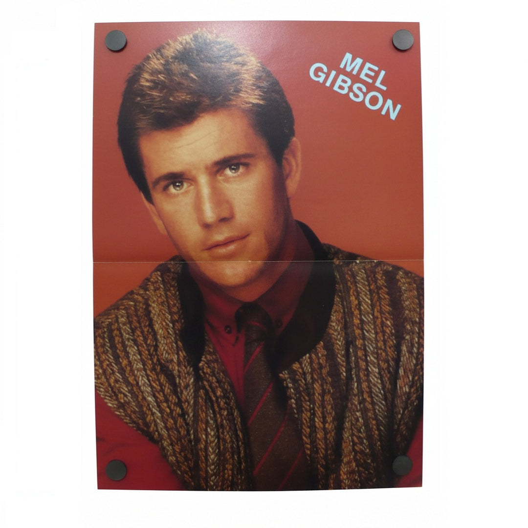 An original vintage Mel Gibson magazine centerfold poster.