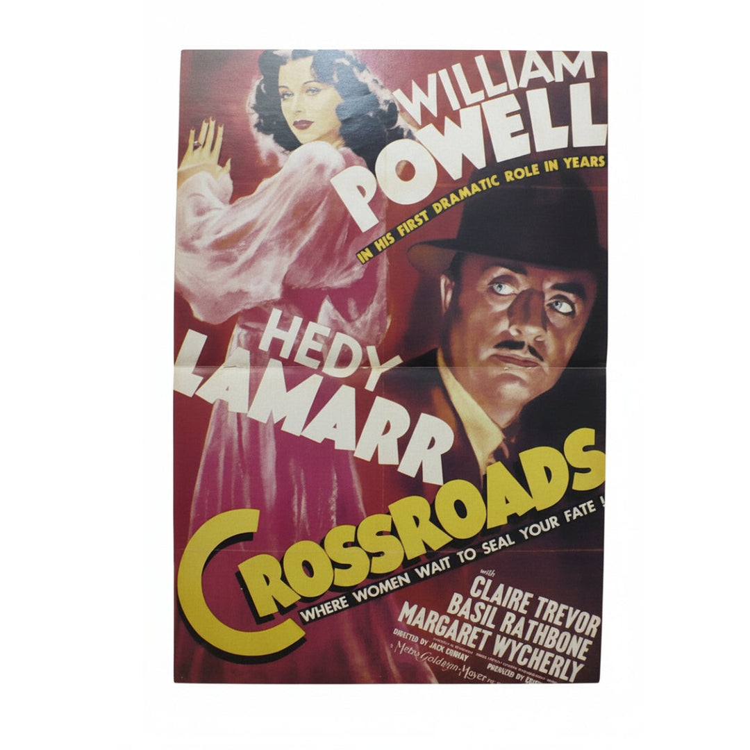 Hedy Lamarr and William Powell in Crossroads Magazine Centerfold Poster.