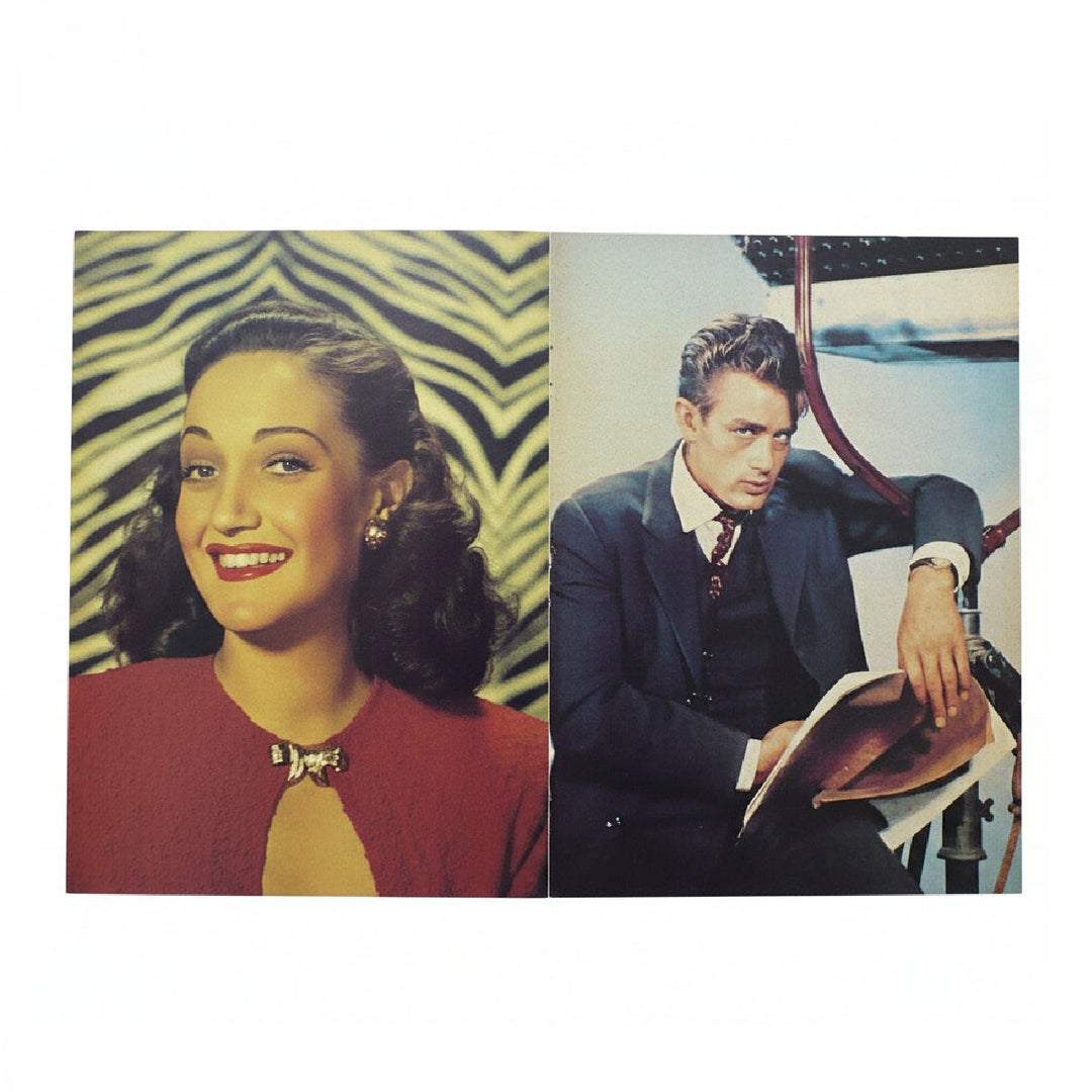 The reverse is a full page poster of Dorothy Lamour, and a full page poster of James Dean.