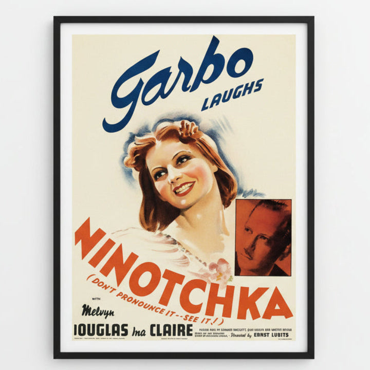 Garbo Laughs in Ninotchka Centerfold Poster.