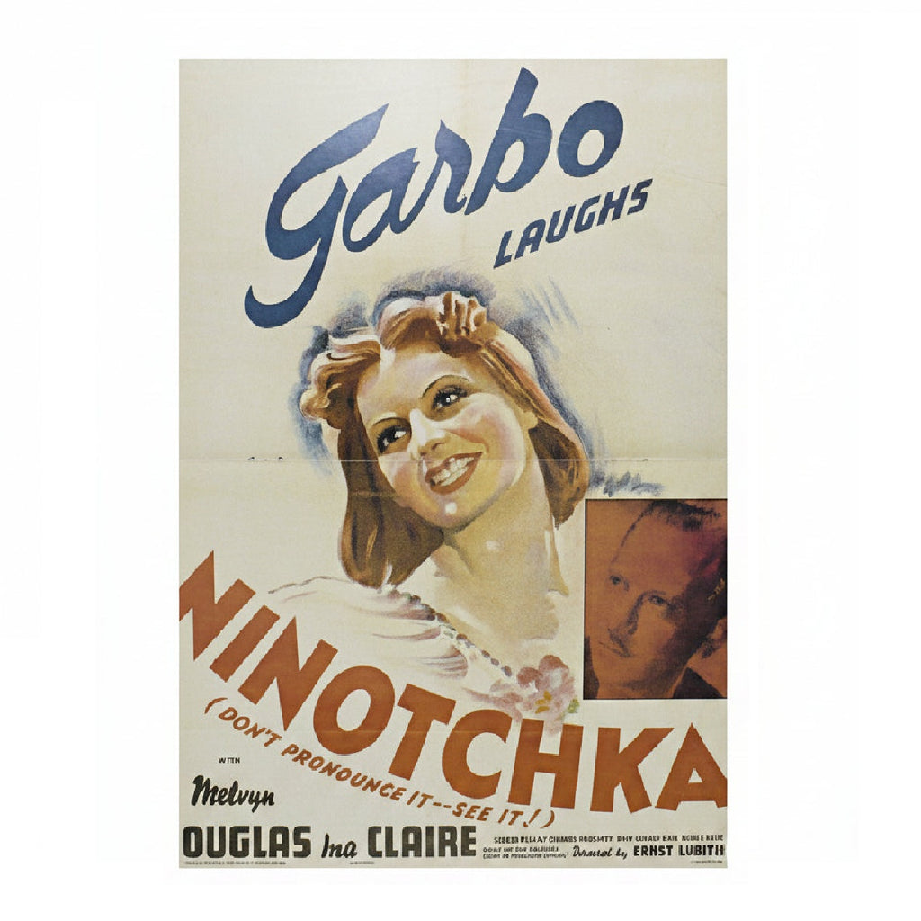 Greta Garbo Laughs in Ninotchka Centerfold Poster (1990) – Get