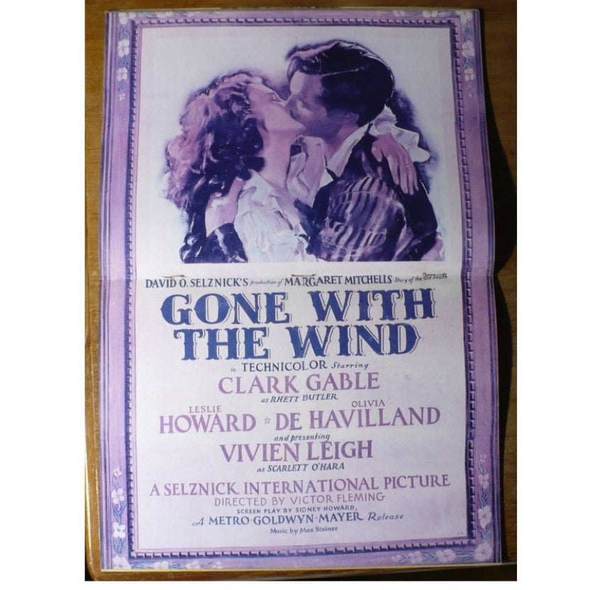 Vintage Gone With the Wind Poster.