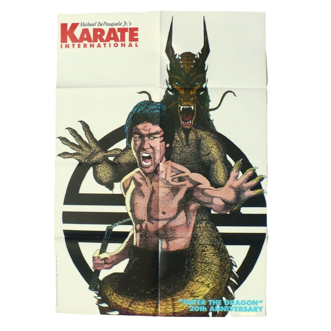 Front of vintage "Enter The Dragon" 20th Anniversary Poster.
