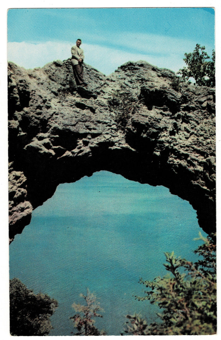 1950s Arch Rock, Mackinac Island Michigan.