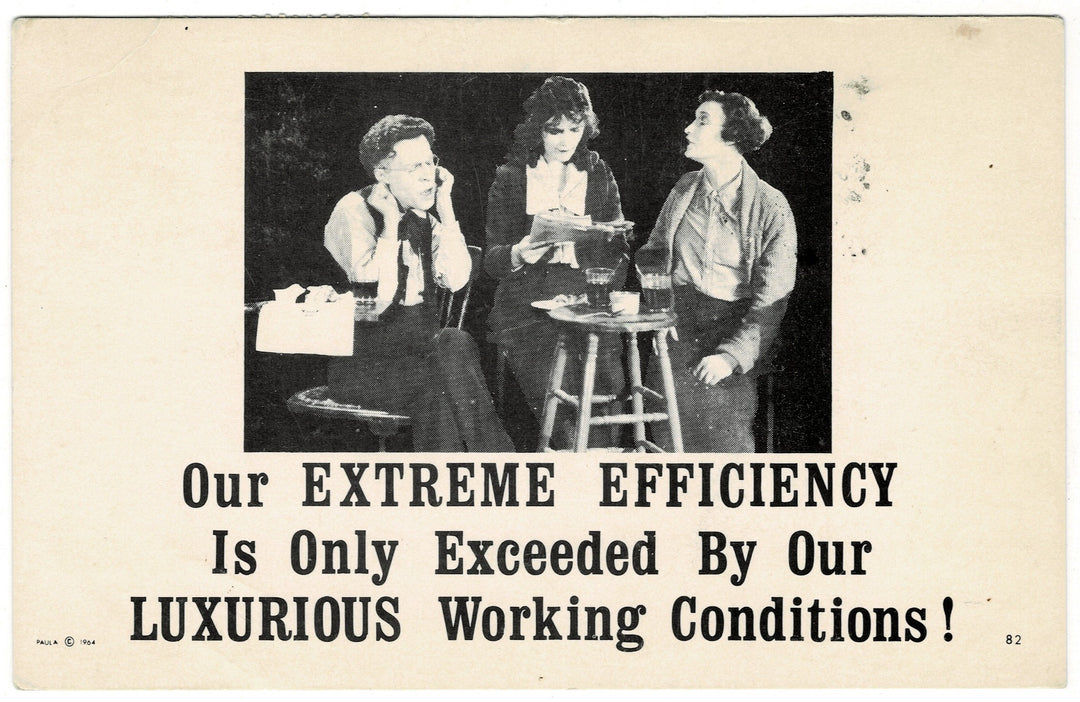 1964 Cincinnati Wit Meets the West End Stage Postcard.