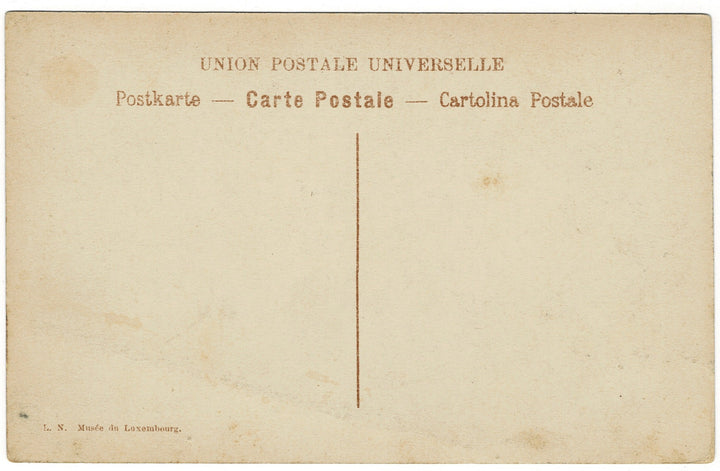 Back of a vintage postcard with 'Union Postale Universelle'.