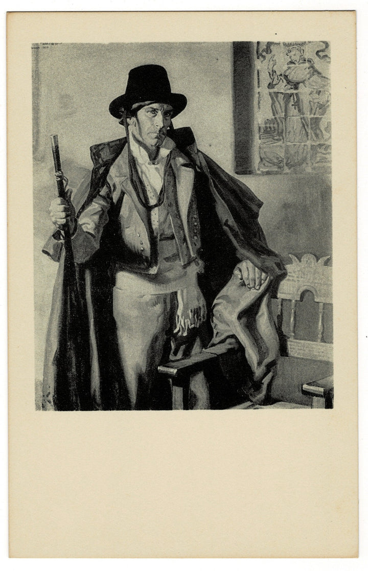 Vintage postcard 'The Mayor of Torrente, Valencia' by Jose Maria Lopez Mesquita.