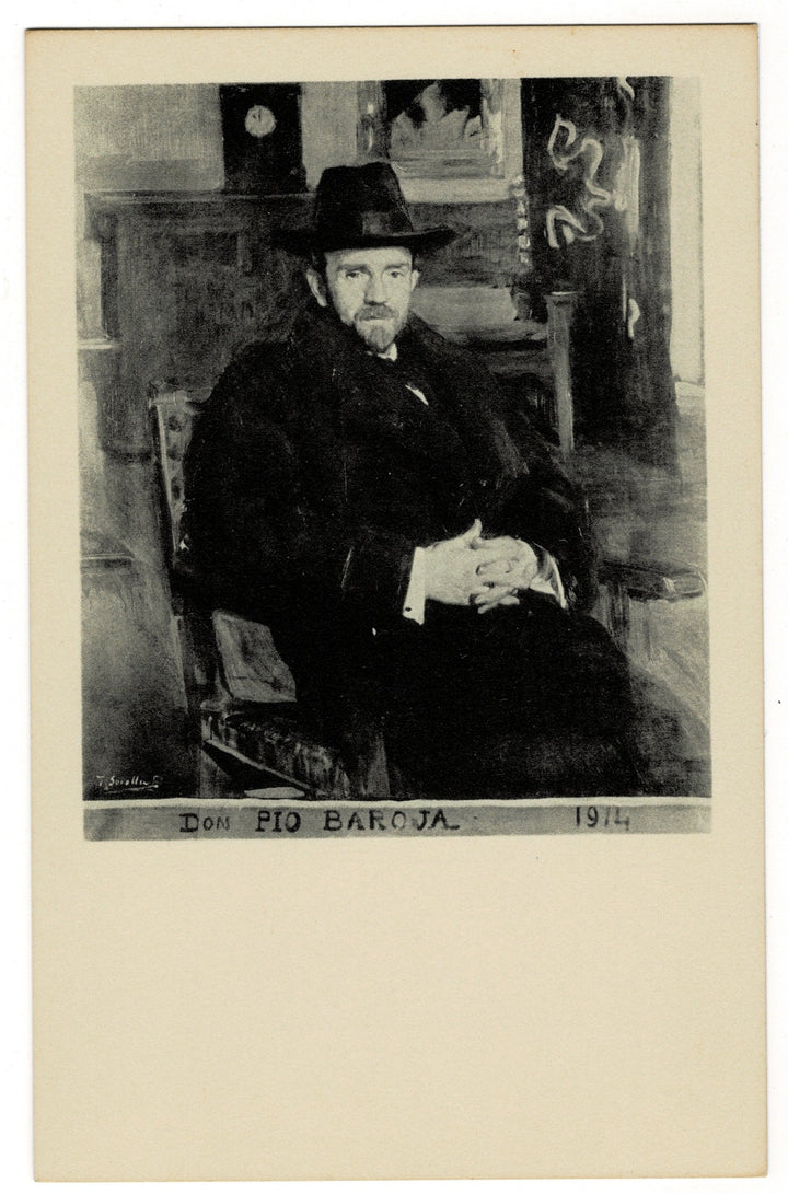 1960 Don Pío Baroja y Nessi by Sorolla Vintage Postcard Hispanic Society.