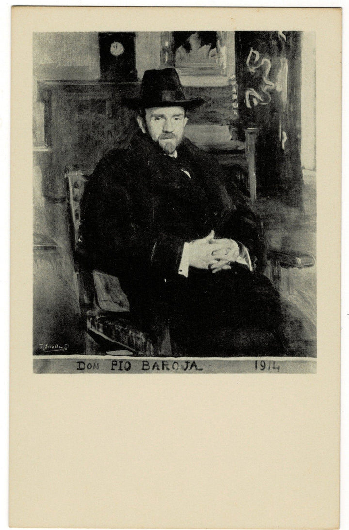1960 Don Pío Baroja y Nessi by Sorolla Art Postcard.