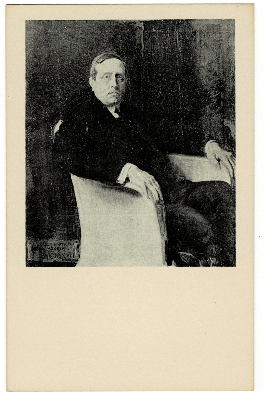 1960 Azorín José Martínez Ruiz by Sorolla Vintage Postcard Hispanic Society .