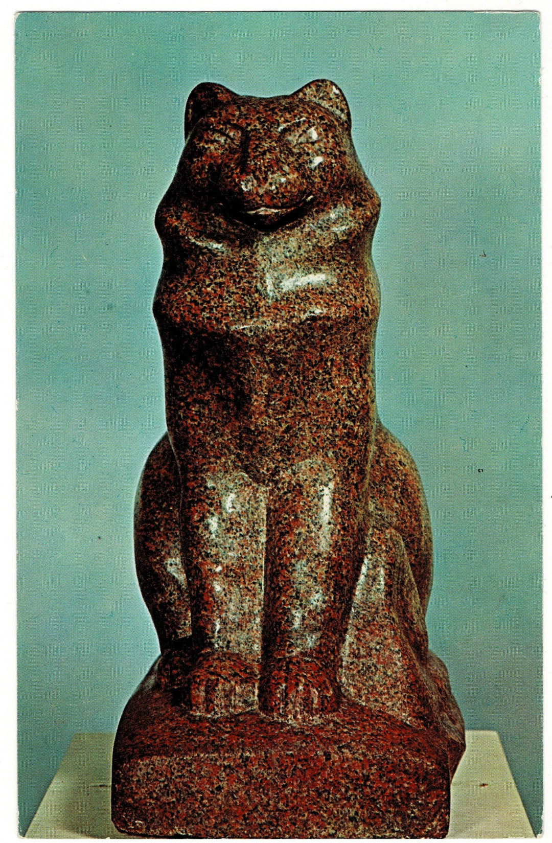 1950 Cat by William Zorach Metropolitan Museum of Art Vintage Postcard.