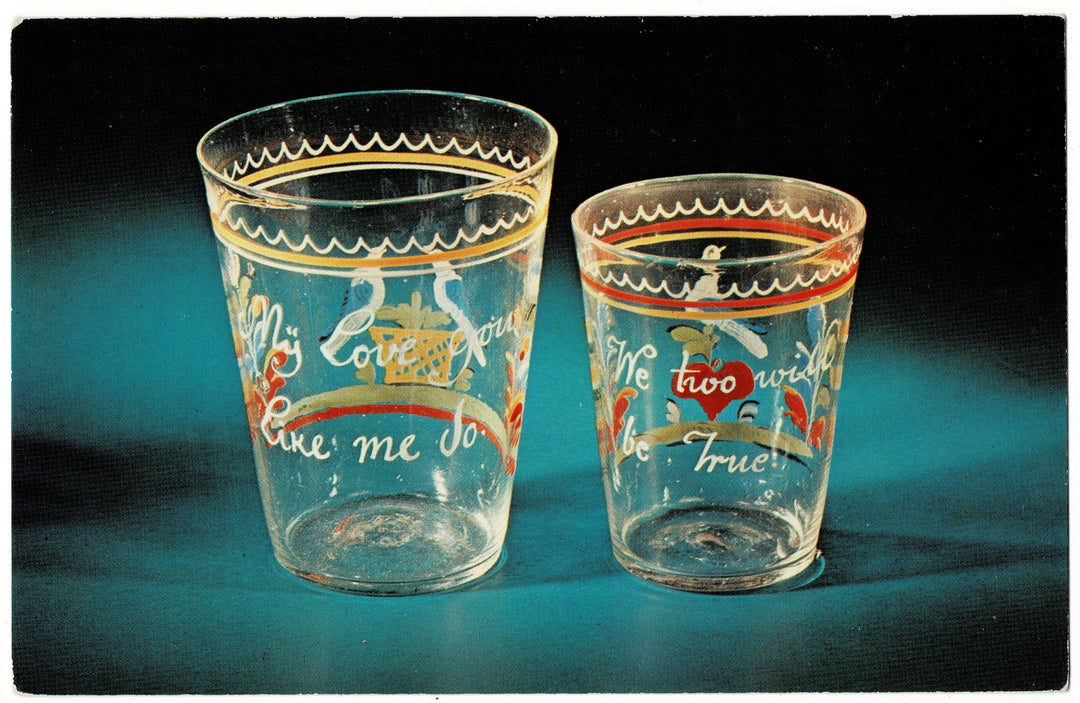 Milk Glass Bottle Corning Museum of Glass New York Vintage Postcard.