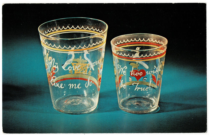 Milk Glass Bottle Corning Museum of Glass New York Vintage Postcard.