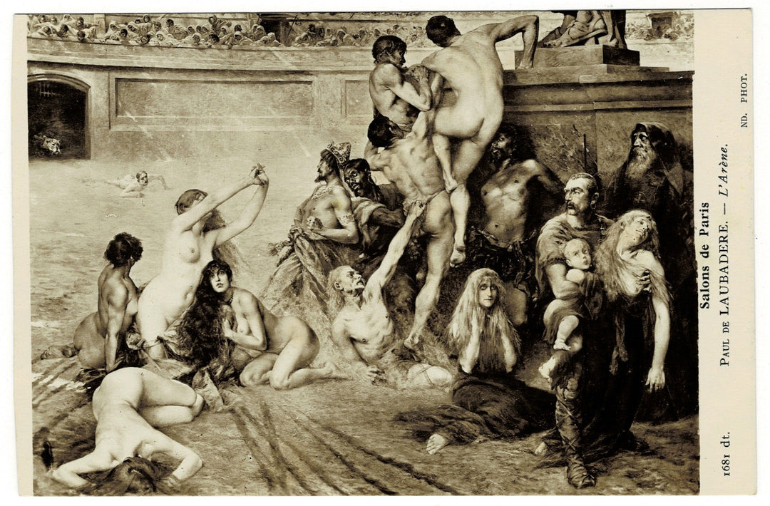 1920 L’Arène Laubadère Neurdein & Crété Paris Vintage Art Postcard.