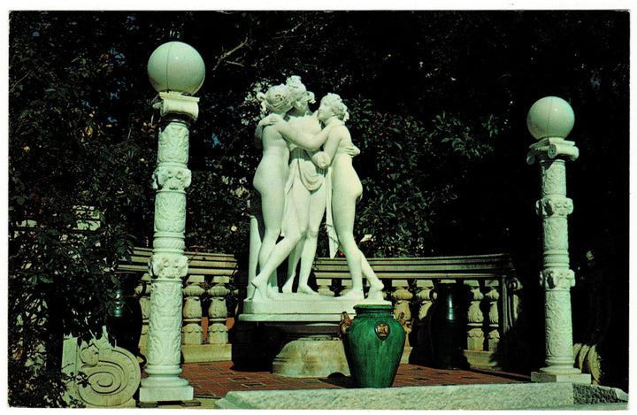 1960s Three Graces Hearst Castle, San Simeon, California Vintage Postcard.