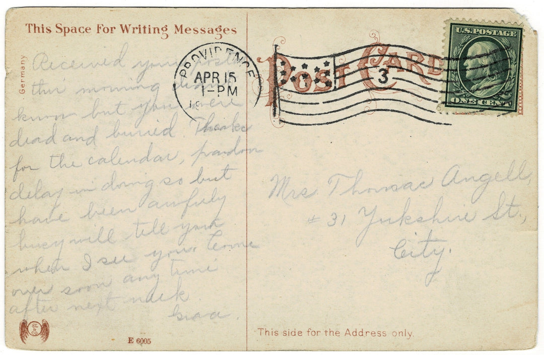  Vintage Postcard.