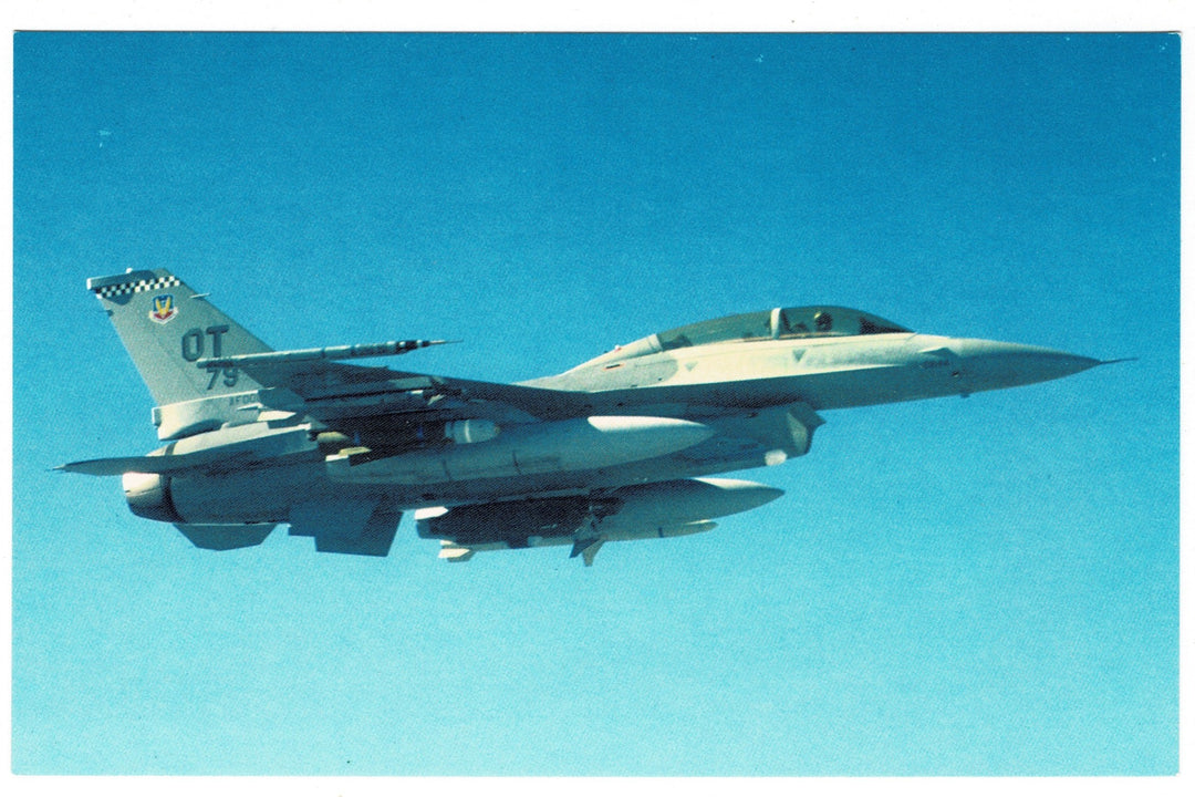 2000s F-16D Fighting Falcon, United States Air Force Postcard.